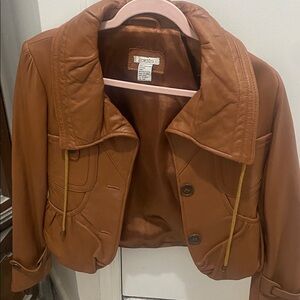 Cache Tan Leather Jacket